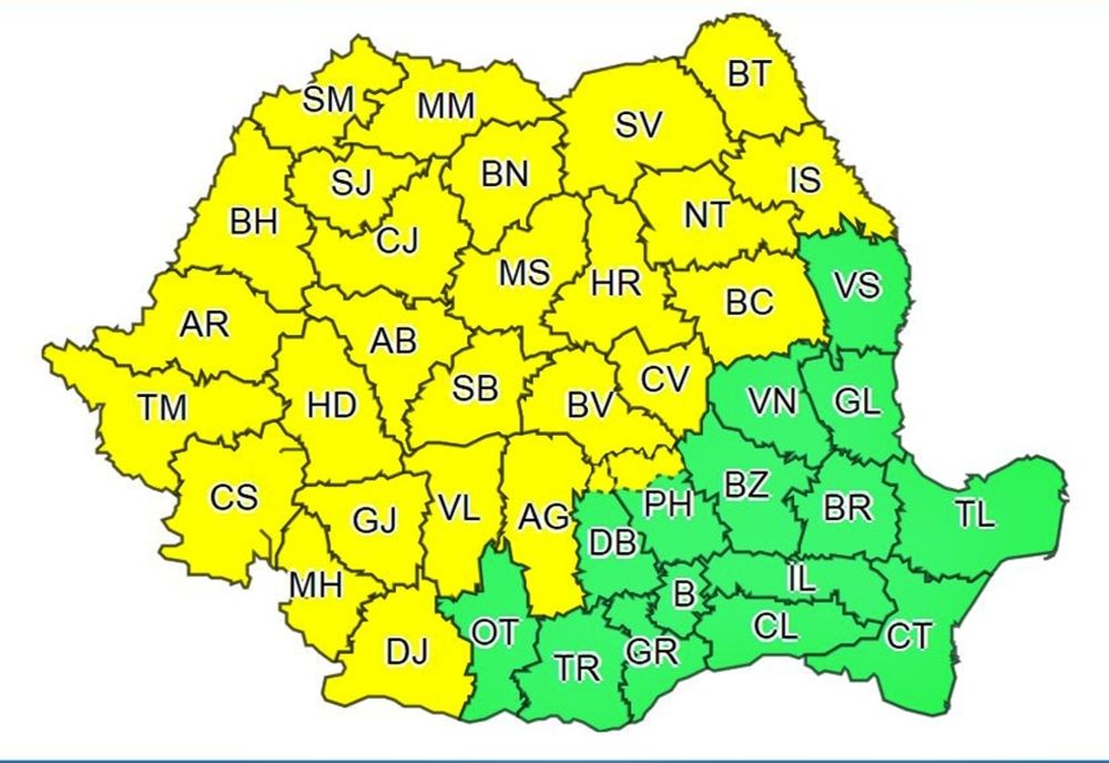 Avertizarea meteo! Unde lovesc furtunile și grindina