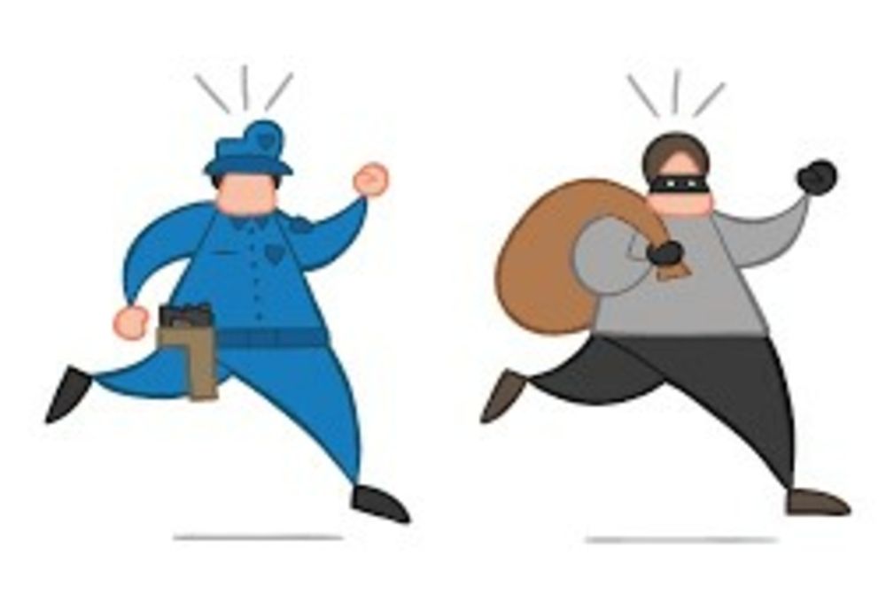 N-a reușit să ajungă departe cu obiectele furate că a fost prins de polițiști