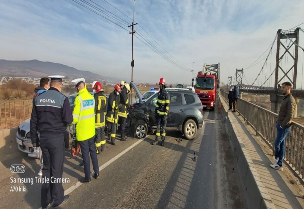 Accident la intrarea în Alba Iulia