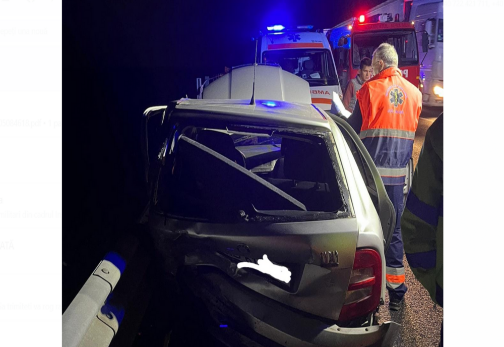 Accident rutier grav pe A1, pe sensul de mers Sebeș-Orăștie
