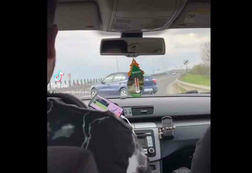 Mașină cu numere de Alba, filmată pe CONTRASENS pe autostrada A1