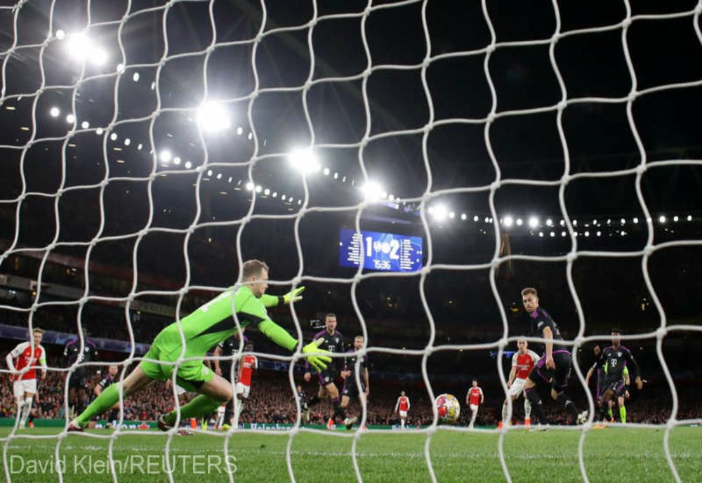 Duel nedecis între Arsenal şi Bayern Munchen (2-2), în sferturile Ligii Campionilor