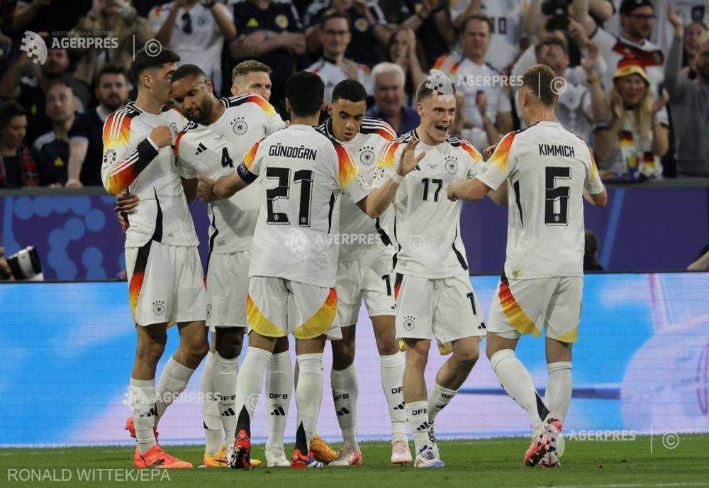 EURO 2024: Victorie clară a Germaniei în meciul de deschidere, 5-1 cu Scoţia
