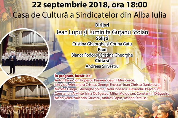 "Cântând Centenarului Unirii" - concert extraordinar la Alba Iulia