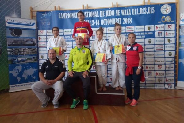 2 sportivi de la CS Unirea, medaliați la Campionatul Național de Judo Ne Waza U11, U13, U15