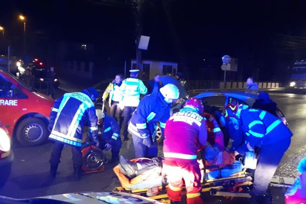 VIDEO-FOTO: Accident pe Calea Moților din Alba Iulia