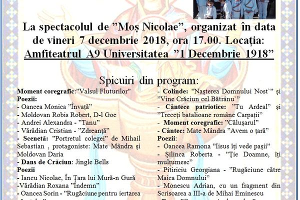 Spectacol al beneficiarilor Așezământului social „Izvorul Tămăduirii” din Oarda de Jos