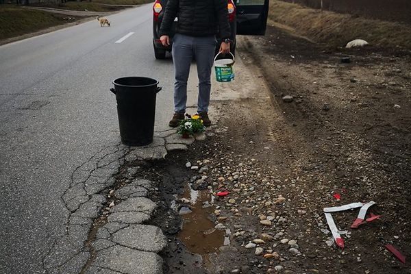 FOTO: Protest inedit în Galda de Jos