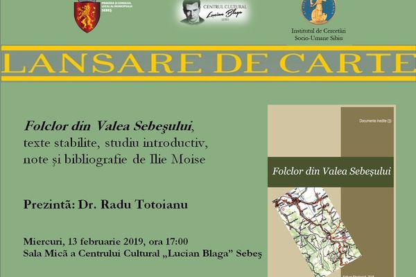 Ilie Moise sărbătorit printr-o lansare de carte la Sebeş