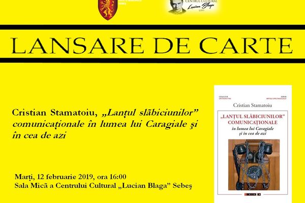 Cristian Stamatoiu lansează o carte la Sebeş