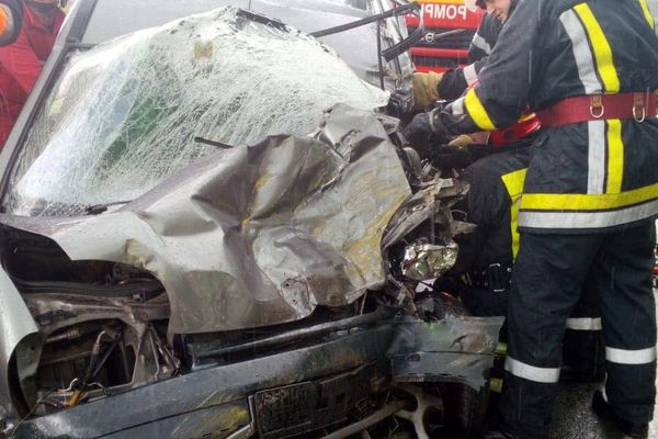 VIDEO: Accident rutier pe DN 1 între Teius și Aiud