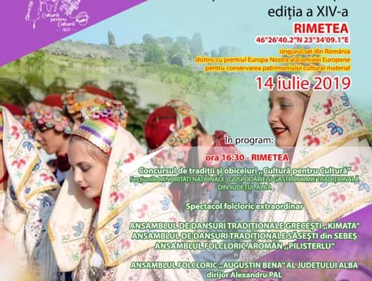 Duminică are loc concursul „Cultură pentru Cultură”, etapa Rimetea