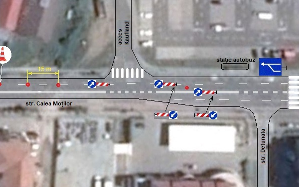 Bandă de circulație reversibilă în Alba Iulia