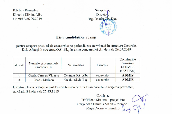 În timp ce zeci de  foști angajați ai DS Alba își caută dreptatea în instanțe, soția directorului câștigă singură un concurs de angajare