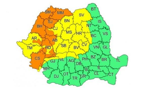 Avertizarea meteo, actualizată! Unde lovesc furtunile și grindina