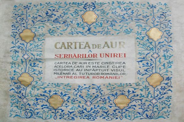 Cartea de aur a serbărilor Unirii, vernisată în cadrul Memoriei Unirii
