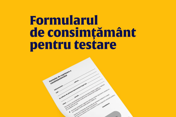 OFICIAL - Părinții, sfătuiți să accepte testarea antigen a copiilor în școli. Formularul pe care trebuie să-l semneze părinții. Descarcă DOCUMENTUL