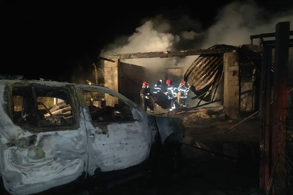 Incendiu la un garaj în Oarda de Sus