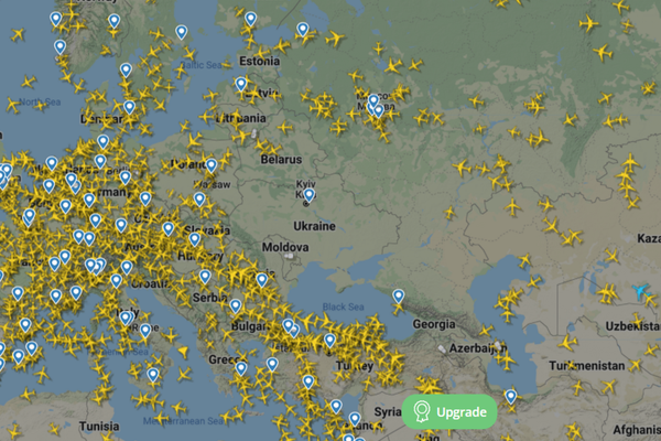 Cum arată spațiul aerian al României, după ce Rusia a început războiul în Ucraina 