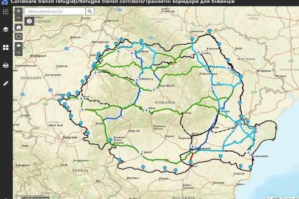 Coridoarele verzi de tranzit pentru refugiați pot fi văzute de astăzi printr-o aplicație
