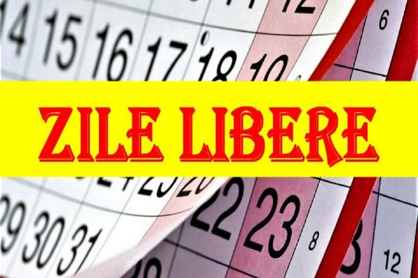 Încă 2 zile LIBERE pentru anul viitor