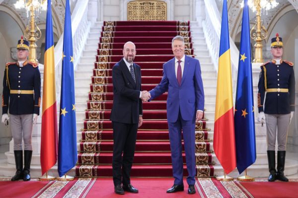 Președintele CE, Charles Michel, după întâlnirea cu Klaus Iohannis: „România îndeplinește toate condițiile și vom cotinua să luptăm pentru aderare”