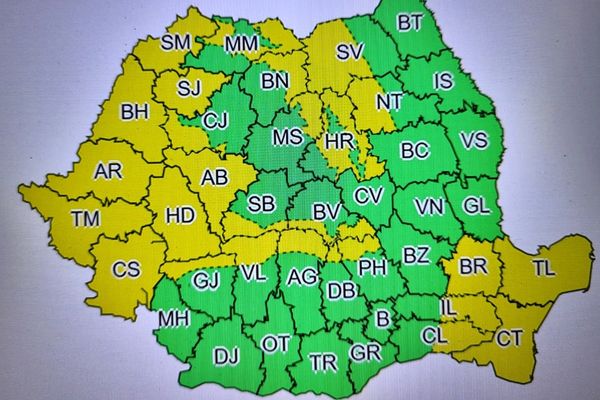 Îngheț la sol și brumă, și COD GALBEN de vânt puternic, în mai mute zone din țară