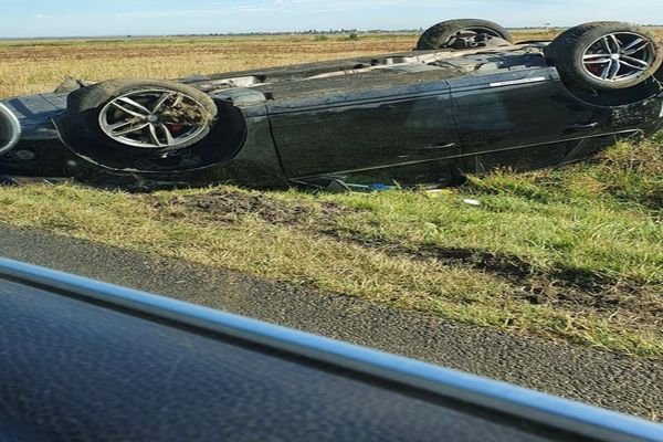 Cascadorie periculoasă pe un drum din Alba