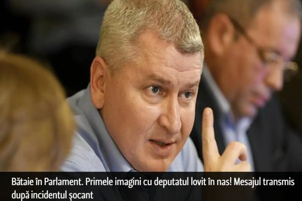 VIDEO Bătaie în Parlament. Primele imagini cu deputatul lovit în nas!