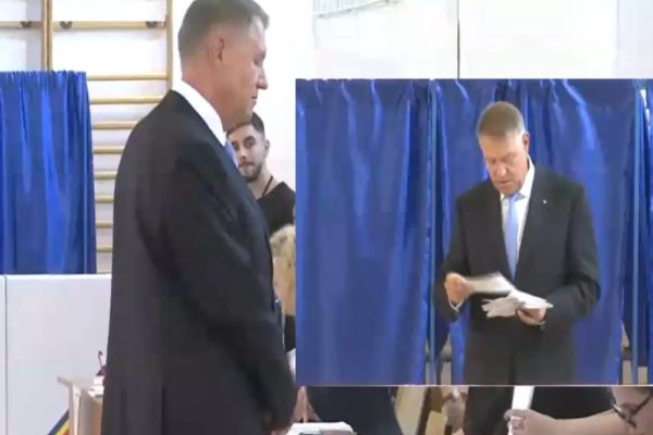 Președintele Klaus Iohannis a votat: ”Vă invit pe toți să poftiți la vot”