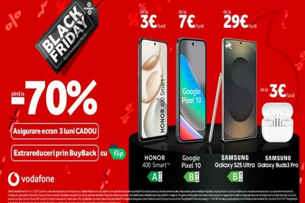  Black Friday de la Vodafone aduce potriveala perfectă cu reduceri de până la 70%