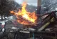 FOTO: Incendiu la o casă din Valea Inzeului