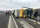 TIR răsturnat pe A1