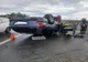 Autoturism răsturnat după ce s-a izbit de un cap de pod 