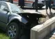 Plimbarea unui șofer beat s-a terminat într-un capăt de pod
