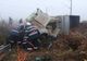VIDEO: Accident produs între un tren și un camion la o trecere la nivel cu calea ferată