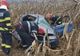 Autoturism răsturnat pe Drumul Oaselor. O persoană a fost aruncată din mașină