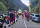 ACCIDENT GRAV PE TRANSALPINA. DOI MOTOCICLIȘTI STRĂINI AU MURIT, O FEMEIE RĂNITĂ 